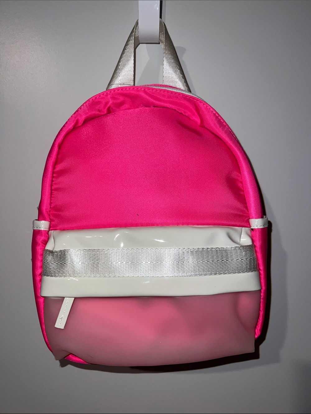 NOBO Hot Pink Backpack with White Accents